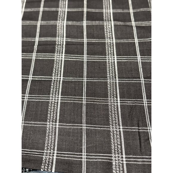 Black & White Plaid Cotton Fabric Fat Quarter 18x22" for Quilting & Crafting - Picture 1 of 5